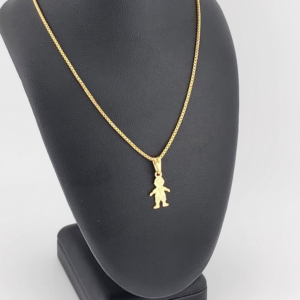 Brand New Brazilian 18k Gold Filled Boy Necklace